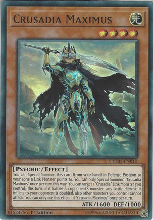 Crusadia Maximus [CYHO-EN010] Super Rare - Trinity Hobby