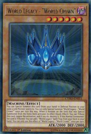 World Legacy - "World Crown" [CYHO-EN011] Rare - Trinity Hobby