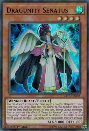 Dragunity Senatus [CYHO-EN016] Super Rare - Trinity Hobby