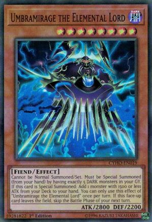 Umbramirage the Elemental Lord [CYHO-EN019] Super Rare - Trinity Hobby