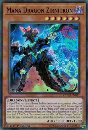 Mana Dragon Zirnitron [CYHO-EN021] Super Rare - Trinity Hobby