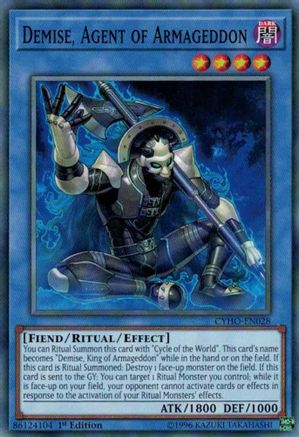Demise, Agent of Armageddon [CYHO-EN028] Common - Trinity Hobby