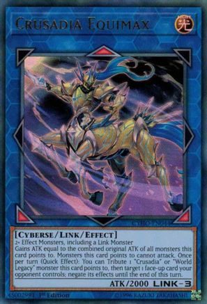 Crusadia Equimax [CYHO-EN044] Ultra Rare - Trinity Hobby