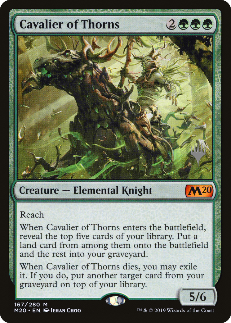 Cavalier of Thorns (Promo Pack) [Core Set 2020 Promos] - Trinity Hobby