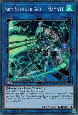 Sky Striker Ace - Hayate [CYHO-EN047] Super Rare - Trinity Hobby