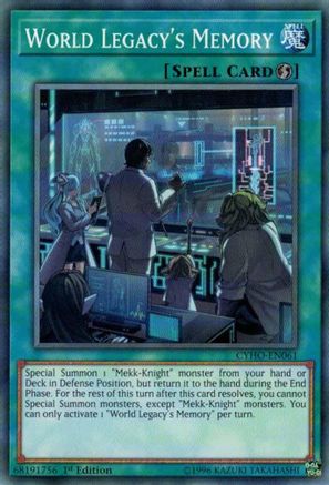World Legacy's Memory [CYHO-EN061] Common - Trinity Hobby