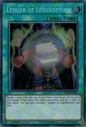 Ledger of Legerdemain [CYHO-EN067] Secret Rare - Trinity Hobby