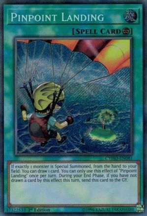 Pinpoint Landing [CYHO-EN081] Secret Rare - Trinity Hobby
