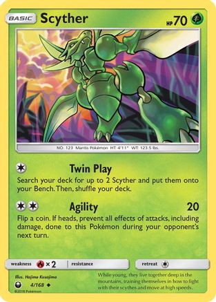 Scyther (4/168) [Sun & Moon: Celestial Storm] - Trinity Hobby
