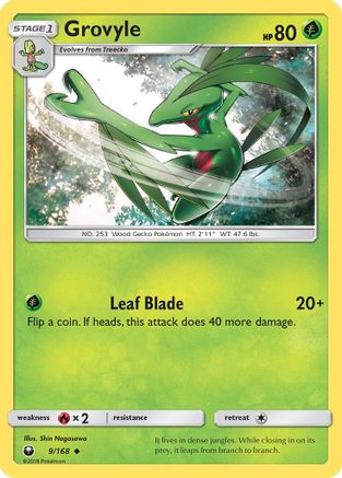 Grovyle (9/168) [Sun & Moon: Celestial Storm] - Trinity Hobby
