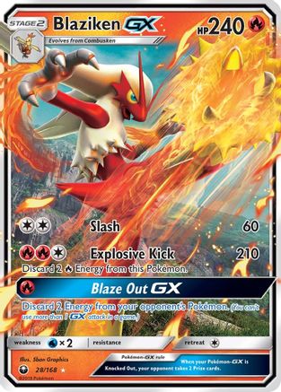 Blaziken GX (28/168) [Sun & Moon: Celestial Storm] - Trinity Hobby