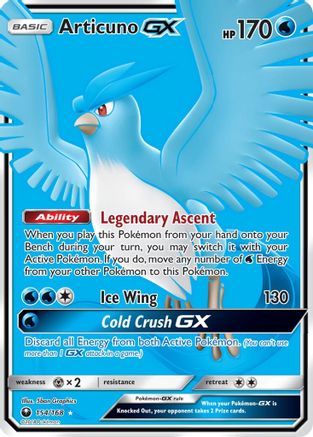 Articuno GX (154/168) [Sun & Moon: Celestial Storm] - Trinity Hobby