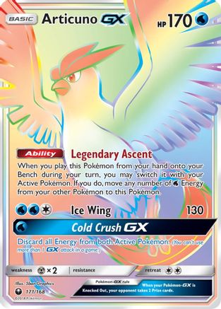 Articuno GX (171/168) [Sun & Moon: Celestial Storm] - Trinity Hobby