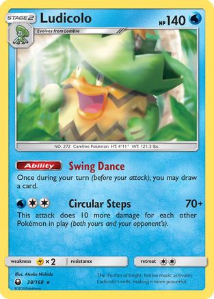 Ludicolo (38/168) [Sun & Moon: Celestial Storm] - Trinity Hobby