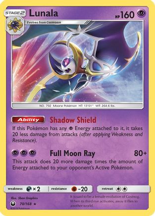 Lunala (70/168) [Sun & Moon: Celestial Storm] - Trinity Hobby