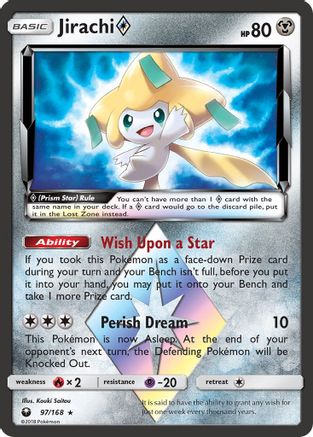 Jirachi (97/168) (Prism Star) [Sun & Moon: Celestial Storm] - Trinity Hobby