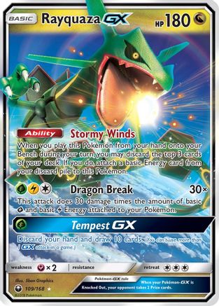 Rayquaza GX (109/168) [Sun & Moon: Celestial Storm] - Trinity Hobby