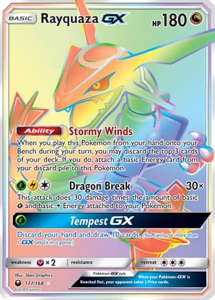Rayquaza GX (177/168) [Sun & Moon: Celestial Storm] - Trinity Hobby