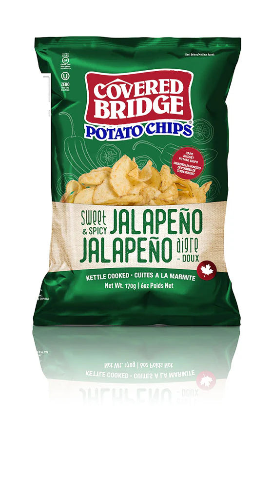 Covered Bridge Potato Chips Sweet & Spicy Jalapeno - Trinity Hobby