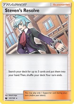 Steven's Resolve (145/168) [Sun & Moon: Celestial Storm] - Trinity Hobby