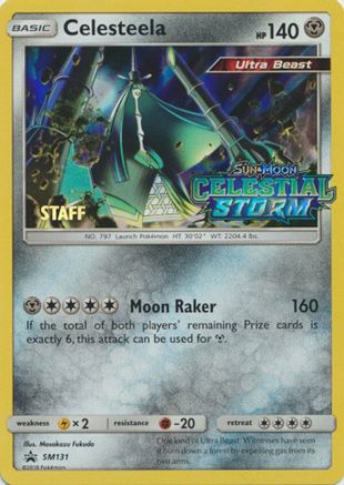 Celesteela (SM131) (Staff Prerelease Promo) [Sun & Moon: Black Star Promos] - Trinity Hobby