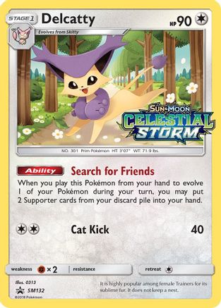Delcatty (SM132) [Sun & Moon: Black Star Promos] - Trinity Hobby