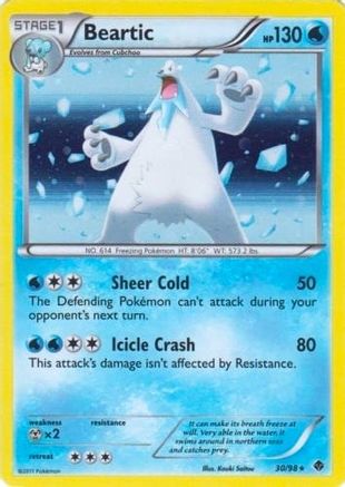 Beartic (30/98) (Cracked Ice Holo) (Blister Exclusive) [Black & White: Emerging Powers] - Trinity Hobby