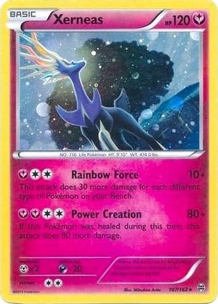Xerneas (107/162) (Cosmos Holo) (Blister Exclusive) [XY: BREAKthrough] - Trinity Hobby