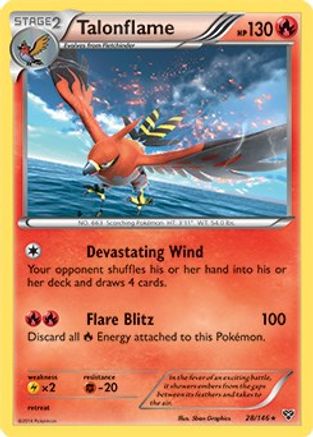 Talonflame (28/146) (Cosmos Holo) (Blister Exclusive) [XY: Base Set] - Trinity Hobby