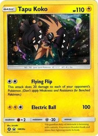 Tapu Koko (SM30a) [Sun & Moon: Black Star Promos] - Trinity Hobby