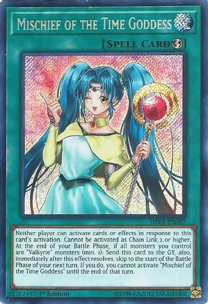 Mischief of the Time Goddess [SHVA-EN007] Secret Rare - Trinity Hobby