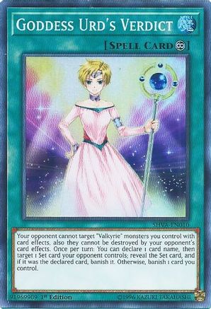 Goddess Urd's Verdict [SHVA-EN010] Super Rare - Trinity Hobby