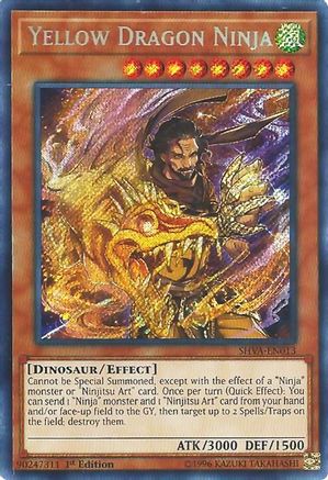 Yellow Dragon Ninja [SHVA-EN013] Secret Rare - Trinity Hobby