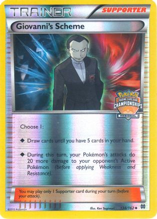 Giovanni's Scheme (138/162) (Championship Promo) [XY: BREAKthrough] - Trinity Hobby