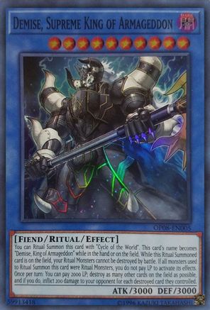 Demise, Supreme King of Armageddon [OP08-EN005] Super Rare - Trinity Hobby