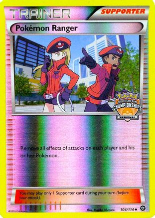 Pokemon Ranger (104/114) (Championship Promo) [XY: Steam Siege] - Trinity Hobby