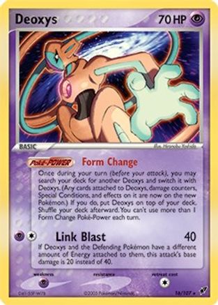 Deoxys (16/107) (Theme Deck Exclusive) [EX: Deoxys] - Trinity Hobby