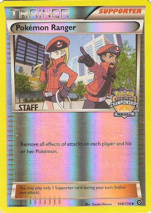 Pokemon Ranger (104/114) (Regional Championship Promo Staff) [XY: Steam Siege] - Trinity Hobby