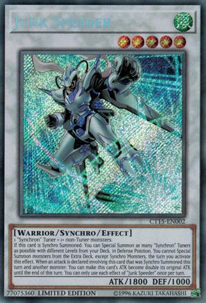 Junk Speeder [CT15-EN002] Secret Rare - Trinity Hobby