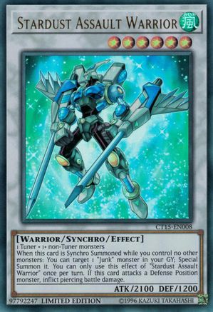 Stardust Assault Warrior [CT15-EN008] Ultra Rare - Trinity Hobby