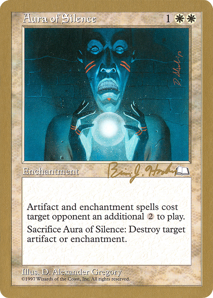 Aura of Silence (Brian Hacker) [World Championship Decks 1998] - Trinity Hobby