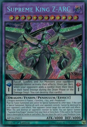Supreme King Z-ARC [MP18-EN011] Secret Rare - Trinity Hobby