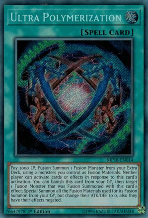 Ultra Polymerization [MP18-EN014] Secret Rare - Trinity Hobby