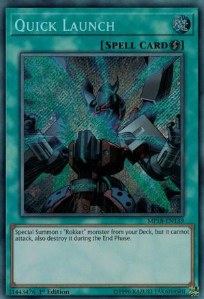 Quick Launch [MP18-EN139] Secret Rare - Trinity Hobby