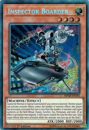 Inspector Boarder [MP18-EN193] Secret Rare - Trinity Hobby