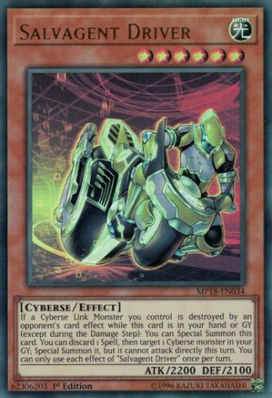 Salvagent Driver [MP18-EN034] Ultra Rare - Trinity Hobby