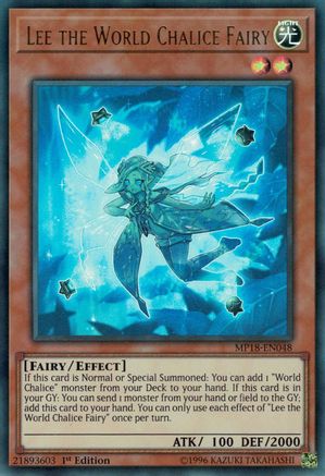Lee the World Chalice Fairy [MP18-EN048] Ultra Rare - Trinity Hobby