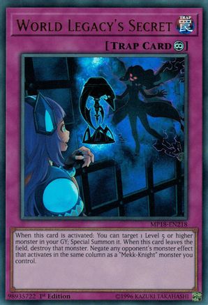 World Legacy's Secret [MP18-EN218] Ultra Rare - Trinity Hobby