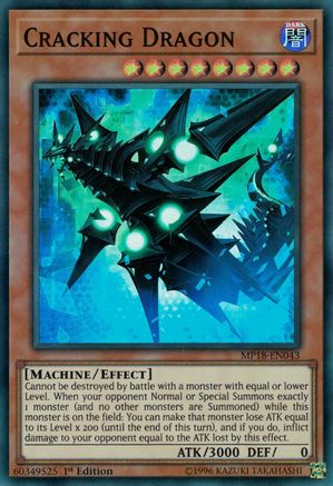 Cracking Dragon [MP18-EN043] Super Rare - Trinity Hobby