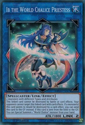 Ib the World Chalice Priestess [MP18-EN067] Super Rare - Trinity Hobby